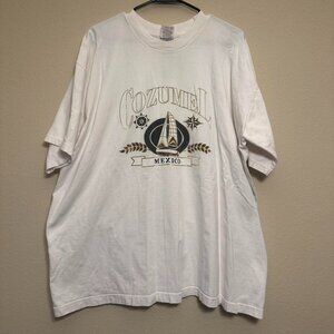 Vintage Cozumel Mexico White Vacation Tee